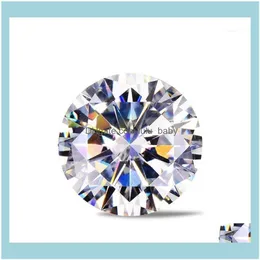 Pedras de pedras de joalheria soltas Moissanite Diamante artificial D cor nua 0,5/0,6/30.8/1 Carat personalizado k anel de casamento de ouro11 entrega de queda11