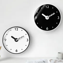 Wall Clocks Quiet Sweep Electronic Clock Quartz Cute Metal Minimalist Living Room Orologio Da Parete Home Accessories DL60WC
