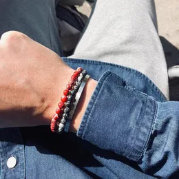 Urok bransolety cesarz kamienna bransoletka mężczyźni bilelekki biżuteria koraliki dla kobiet pulseras mujer przyjaciele Sieraden Braciciale ręcznie robione prezenty