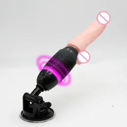 Realistic Dildo Machine Adult Electric vibrator Woman Vagina Stimulator Vibrating Sex Toy G Spot Clitoris Stimulators female Women Masturbation Penis ZL0060