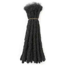 Dreadlocks Handmade Extensões de cabelo Preto Reggae Crochet Crochet Trançado Twist Hair para Afro Mulheres e Homens