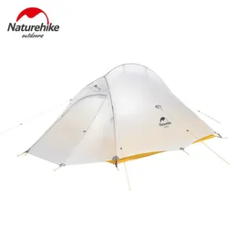 Uppgradera moln upp 2 ultralätt tält 10d nylon silikon bärbar självstående utomhus camping tält med fri mat 220113