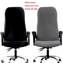 Modern Spandex Computer Chair Cover 100% Poliester Office Easy Wymienny Elastic Slipcover dla domu 210724