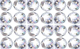 Factory Party Decoration Crystalalsuncatcher Clear Crystal Ball Prism Suncatcher Rainbow Pendants Wiszący kryształy pryzmaty do okien, samochodu, 20 mm