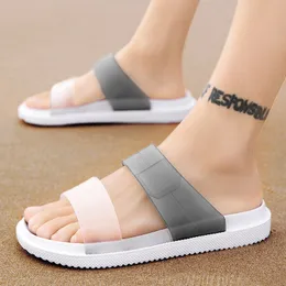 Utomhus gräsmatta sandstrand skor avslappnad andningsbara tofflor män flip flops kvinnors mjuka botten flip-flop fiskare ta en promenad storlek 40-45