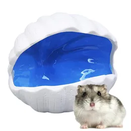 Small Animal Supplies 1 Piece Hamster House Creative Shell Shape Ceramic Sleep Bed For Animals Chinchilla Hedgehog Nest Cage