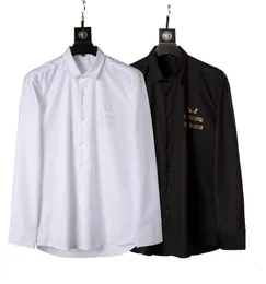 2021 Мужская рубашка Роскошный дизайнер Мода тенденция носить длинный рукав Бизнес повседневная марка пружины для похудения M-3XL # 13