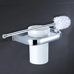Portascopino per WC Accessori da bagno semplici Set di spazzole principali in rame Set di portabicchieri per la pulizia