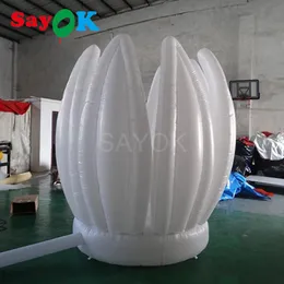 2m(6.56ft) Inflatable Lotus Flower Giant Decoration For Stage Wedding Party Birthday(flower Can Be Opened)