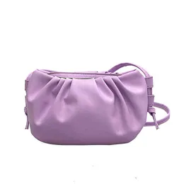 HBP icke-varumärke molnkoreansk version mångsidig PU Trend Candy Color One Shoulder Cross Carrying Dumpling Bag Sport.0018 3Y7P