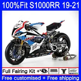 Aireler Enjeksiyon Kalıp OEM BMW S-1000 S 1000 RR S 1000RR S1000 RR DOSYONLARI 3NO.3 S-1000RR S1000RR 19 20 21 S1000-RR 2019 2020 2021 100% Fit Bodys Kiti Kırmızı Fabrika Mavi