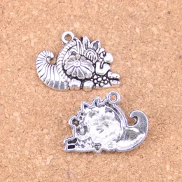 44pcs Antique Silver Bronze Plated cornucopia thanksgiving Charms Pendant DIY Necklace Bracelet Bangle Findings 28*20mm