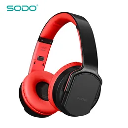 Słuchawki Bluetooth Głośniki 2 w 1 Sodo MH2 Składane NFC HIFI Stereo Wireless Nad Ear Headphones V5.0 z MIC Support TF Card FM