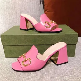 Pantofole estive multicolori con tacco spesso, il blogger consiglia il pacchetto completo stile versatile e alla moda, taglia 34-41