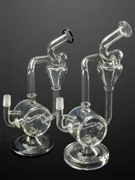 Delicate Clear Water Shisha Double Smoking Bong Oil Dab Rigs Tube Pipe Tobacco Accessories