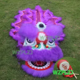 Purple 14-calowy klasyczny kostium taneczny Lion 5-12 Wiek Dzieci dzieci wzplzj imprezy sport na świeżym powietrzu scena scena maskotka chińska zabawka kungfu set tradyta