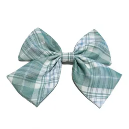 Ins Net Red Big Bow Plaid Barrettes Hairpin Girl Fashion Hairband Hair Accessoarer Multicolor Gitter Tyg Huvudbonad Ponytail hårpins