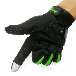 Hzyeyo Motorcycle Glove Moto PVCタッチスクリーン通気性のあるバイクレーシングライディング自転車保護手袋サマーH-208227C