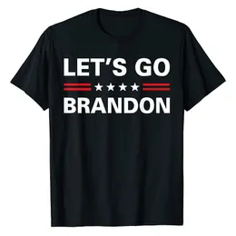 Unisex 100% bawełna pozwala iść Brandon Funny Mężczyźni Vintage męskie koszulki Nowość Oversized T-shirt Kobiety Casual Tee