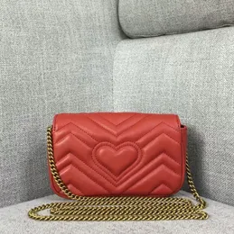 nero marmont borse designer di lusso vendite di alta qualità borsa a tracolla da donna amore borse a tracolla con catena ondulata borse in vera pelle semplice