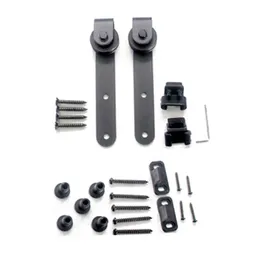 Mini Sliding Barn Door Hardware Kit Top Mounted Hanging Rail Hanger Track Steel Screws Hex Wrench Floor Guide Sockets Other