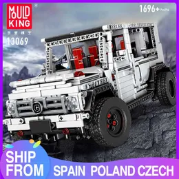 MOULD KING MOC High-Tech The SUV G500 Wagon Off-road Vehicle Truck Model Building Blocks brick kids Educational Toys Gifts X0902