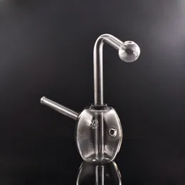 Популярные мини-стеклянные нефтяные горелки Bong Bubbler для курения воды для воды DAB Буровая установка Bong Ash Cooker Chockah с карб отверстия съемный масляный горелка