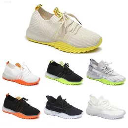 أحذية اللون نساء يركضون أسود قابلين للتنفس أبيض وردي برتقالي أصفر صفراء متماسكة للسيدات الأحذية الرياضية الحجم 28 ق