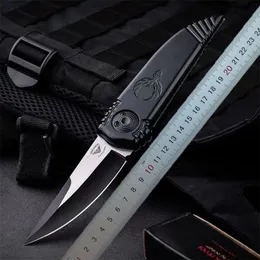 1Pcs High Quality Tactical Folding Knife 9Cr13Mov Wire Drawing Blade Aluminum Handle Outdoor EDC Pocket Knives With Retail Box