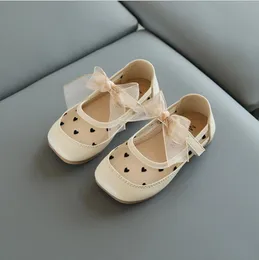 Kids Baby Toddler Girls sandals Summer Breathable Mesh Children Wedding Party Princess Soft Bottom Shoes Girls Bow Single Shoes