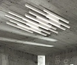 Ceiling Chandelier Lamp For Living Room Bedroom Kitchen Home Decor Creativity Modern Minimalist Led Black White Light Fixture