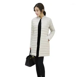 Duck Down Jacket Women Winter Slim Ytterkläder Coats Kvinna Lång Casual Light Ultra Thin Warm Puffer Parka1