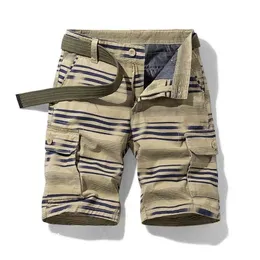 Sommar Mäns Casual Retro Classic Pocket Overaller Shorts Jacka Fashion Twill Cotton Camouflage 210713