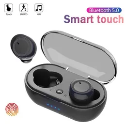 Y50 Bluetooth TWS Earphone Stereo Headset Sport Earbuds Wireless Headphones With Microphone Charging Box For Smart phone 652