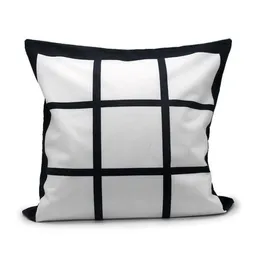 Sublimation Transfer Pillowcase 9 grid Heat Printing Pillow Covers DIY Blank Sublimation Pillow Cushion Children Fahrenheit Pillow KKB2765