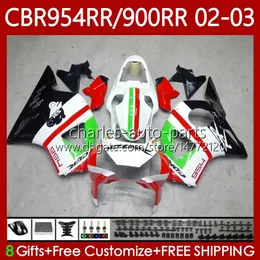 Bodywork Kit For HONDA CBR900 CBR954 RR CBR 954 900 RR CC 2002-2003 Body 61No.16 CBR954RR CBR 900RR 954RR 900CC 02 03 CBR900RR CBR954-RR 2002 2003 Fairings red green