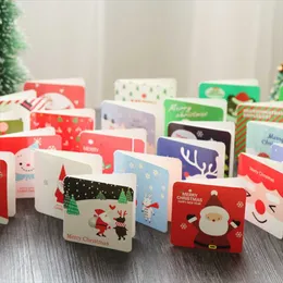 Karty pozdrowienia 144 SHITES KARTA Świąteczna Wiadomość biznesowa Holiday Mini Blessing Home Furnishing
