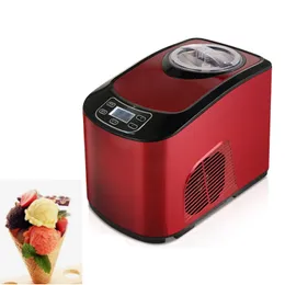 Automatisk glassmakare Hemmjuk hård gelato Ice Cream Machine 1.5l Kapacitet 140W Intelligent kontroll italiensk glass