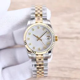 Klasyczne panie automatyczne zegarki mechaniczne 31 mm moda dla kobiet zegar ze stali nierdzewnej Wodoodporna konstrukcja Prezent na rękę
