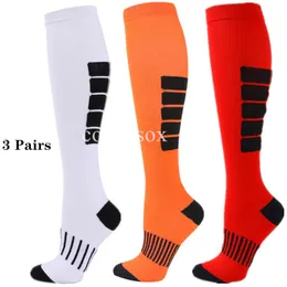 Sportstrumpor 3 par/Lot Compression Circulation Recovery Varicose Veins Nursing Travel Running Toming For Men Women