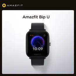 Original Amazfit Bip U Smart Watch 5Atm Watertproof Color Display Motion Tracking för Android iOS -telefoner