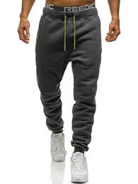 Zogaa Men Full Sportswear Pants Casual Elastic Polyester Mens Fitness Workout Pants Skinny Sweatpants Byxor Jogger Pants P0811