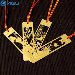 Bookmark AAGU 1PC Golden Flower Bird Designs Metal Office School Supplies For Student Page Clip Various Stationery Craft