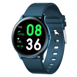 KW19 Inteligentny zegarek cienkie ciało damskie mężczyźni ciśnienie krwi tętno monitorowanie okrągłego wodoodpornego multi-sport smartwatch