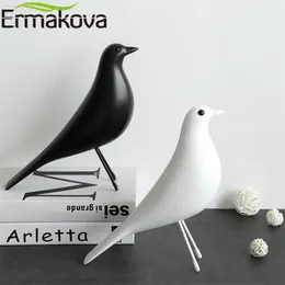 Ermakova The Mid Century Ptak Figurka Dom Ptak Zwierząt Statua Dove Of Peace Europejski Maskotka Home Bar Kawa Decor 210811