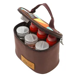 Aufbewahrungstaschen 6 Stück BBQ Grillen Gewürzglas Gewürz Pfeffer Salz Flasche Tragetasche Picknick Outdoor Camping Geschirr Gewürz