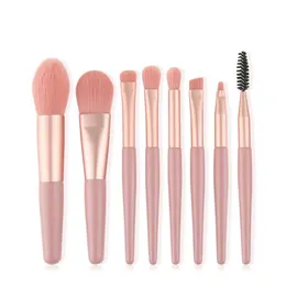 Makeup Brushes Set 8PC / Set 4 Candy Colors Eyeshadow Foundation Powder Borstar Kosmetik Verktyg