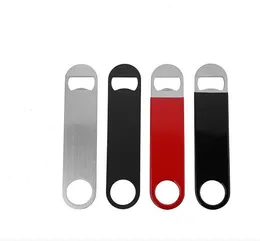 Unik rostfritt stål Stor Flat Speed ​​Bottle Cap Opener Remover Bar Blade Hem Hotell Professionell Ölflaska-Opener Sn2769