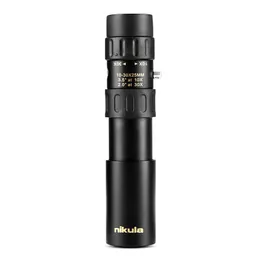 Lornetki Nikula 10-30x25 Zoom Monocular wysokiej jakości kieszenie teleskopowe Binoculo Polowanie Optical Prism Zakres Brak statywów