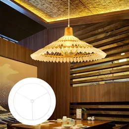 Lampa täcker nyanser 2st metall takljus ram DIY ljuskrona konsol tillbehör vit dekoration salong